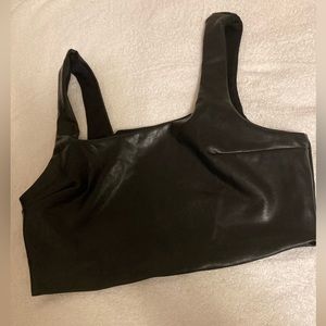 Size says Medium but fits like a small Faux top bra  In excellent condition